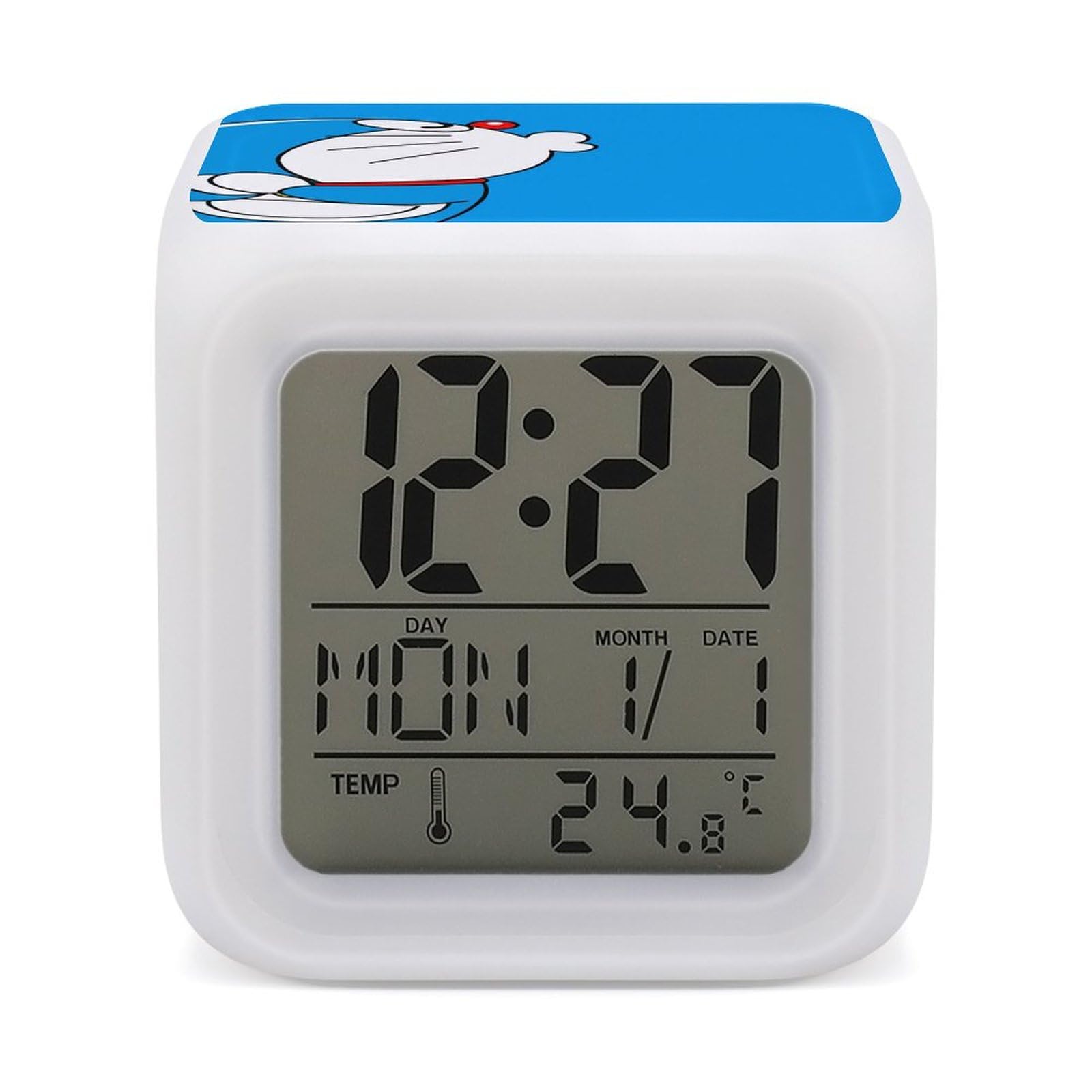 ドラえもん 星型　置時計 アラーム機能付き　漫画　まんが　セル画付き ドラえもん 星型 置時計 アラーム機能付き 漫画 まんが セル画付き